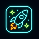 icon_nature_rocket_neon icon preview