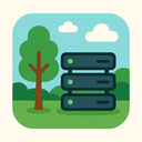 icon_nature_server_flat_design icon preview