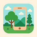 icon_nature_smartphone_flat_pastel icon preview