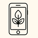 icon_nature_smartphone_line_art icon preview