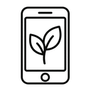icon_nature_smartphone_monochrome icon preview