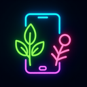 icon_nature_smartphone_neon icon preview