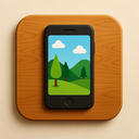 icon_nature_smartphone_wooden icon preview