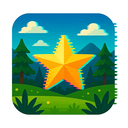icon_nature_star_digital_glitch icon preview
