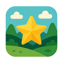 icon_nature_star_flat_design icon preview