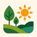 icon_nature_sun_asymmetrical icon preview