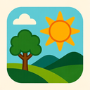 icon_nature_sun_bold icon preview