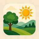 icon_nature_sun_elegant icon preview