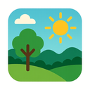 icon_nature_sun_flat_design icon preview