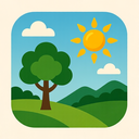 icon_nature_sun_formal icon preview