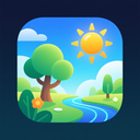 icon_nature_sun_futuristic icon preview