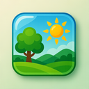 icon_nature_sun_glassy icon preview