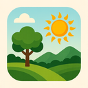 icon_nature_sun_organic icon preview