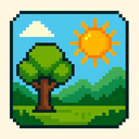 icon_nature_sun_pixel_art icon preview