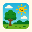 icon_nature_sun_playful icon preview