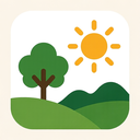 icon_nature_sun_simplified icon preview
