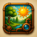 icon_nature_sun_steampunk icon preview