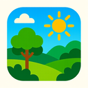 icon_nature_sun_vibrant_colors icon preview