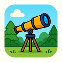 icon_nature_telescope_cartoon icon preview