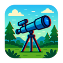 icon_nature_telescope_digital_glitch icon preview