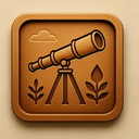 icon_nature_telescope_embossed icon preview