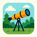 icon_nature_telescope_flat_design icon preview