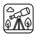 icon_nature_telescope_line_art icon preview