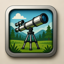 icon_nature_telescope_metallic icon preview