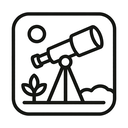 icon_nature_telescope_minimal_outline icon preview