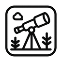 icon_nature_telescope_monochrome icon preview