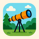 icon_nature_telescope_rounded icon preview