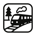icon_nature_train_monochrome icon preview