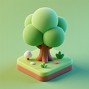 icon_nature_tree_3d_isometric icon preview