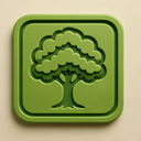 icon_nature_tree_embossed icon preview