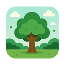 icon_nature_tree_flat_design icon preview