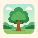 icon_nature_tree_flat_pastel icon preview