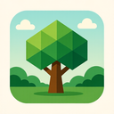 icon_nature_tree_geometric icon preview