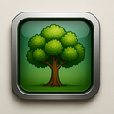 icon_nature_tree_metallic icon preview
