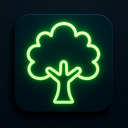 icon_nature_tree_neon icon preview