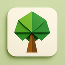 icon_nature_tree_origami icon preview
