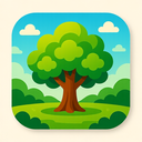 icon_nature_tree_vibrant_colors icon preview