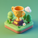 icon_nature_trophy_3d_isometric icon preview