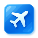 icon_politics_airplane_glassy icon preview