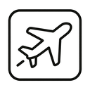 icon_politics_airplane_line_art icon preview