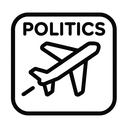 icon_politics_airplane_monochrome icon preview