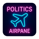 icon_politics_airplane_neon icon preview