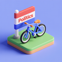 icon_politics_bicycle_3d_isometric icon preview