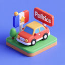 icon_politics_car_3d_isometric icon preview