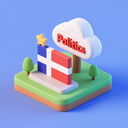 icon_politics_cloud_3d_isometric icon preview