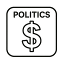 icon_politics_dollar_sign_minimal_outline icon preview